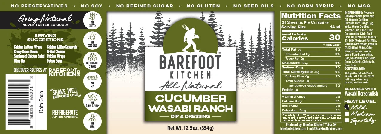 Cucumber Wasabi Ranch Dip & Dressing