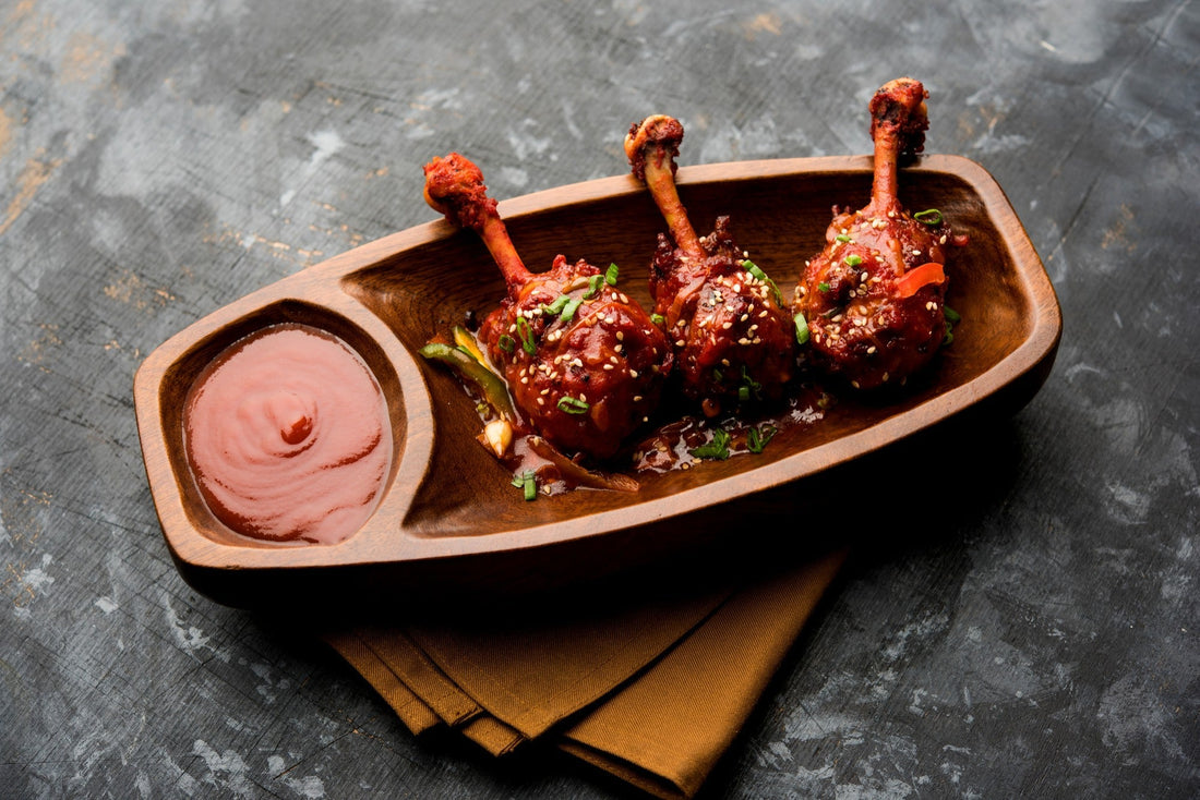 Barefoot Kitchen Grilled Chicken Lollipops with Apple Habanero BBQ Sauce (Grilled Method)