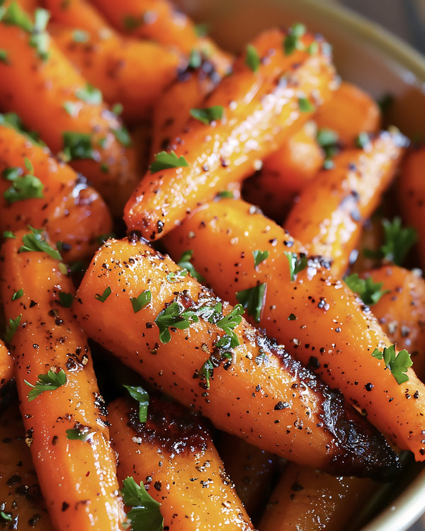 Barefoot Kitchen Pineapple Bourbon Roasted Carrots (Baked Method)