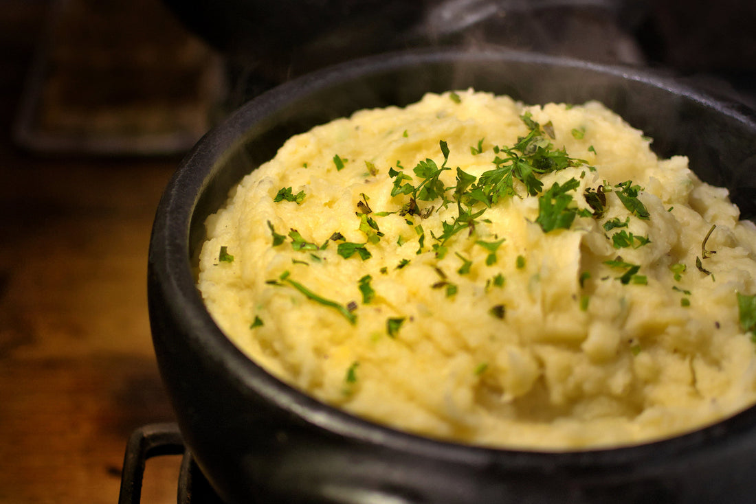 Barefoot Kitchen Smoky Buffalo Mashed Potatoes (Stove Top Method)