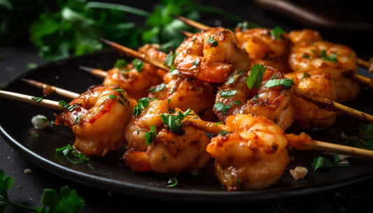 Barefoot Kitchen Mango Habanero Glazed Shrimp Skewers (Grilled or Broiled Method)